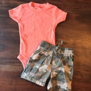 Onsie & Short Set 12Mo.